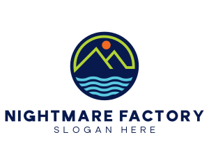 Mountain Coastal River logo design