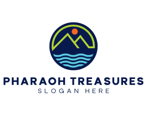 Mountain Coastal River logo design