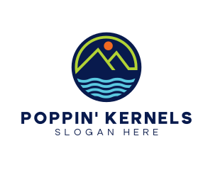 Mountain Coastal River logo design