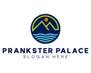 Mountain Coastal River logo design