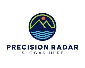 Mountain Coastal River logo design