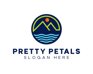 Mountain Coastal River logo design