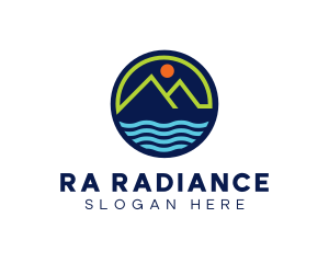 Mountain Coastal River logo design