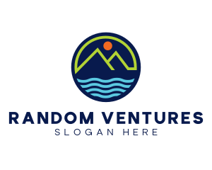 Mountain Coastal River logo design