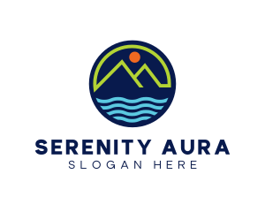 Mountain Coastal River logo design