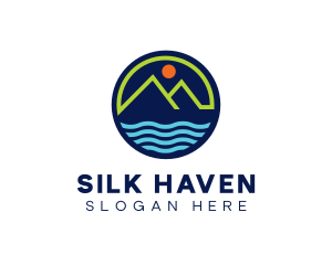 Mountain Coastal River logo design