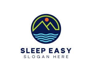 Mountain Coastal River logo design