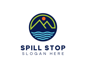 Mountain Coastal River logo design