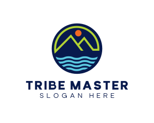 Mountain Coastal River logo design