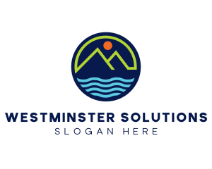 Mountain Coastal River logo design