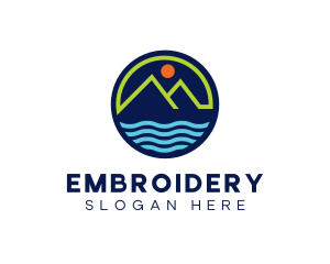 Mountain Coastal River logo design