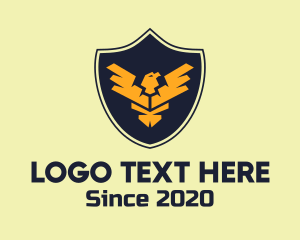 Medieval - Golden Eagle Badge logo design