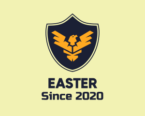 Hawk - Golden Eagle Badge logo design