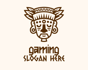 Old Mayan Warrior Logo