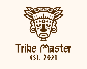 Old Mayan Warrior logo design