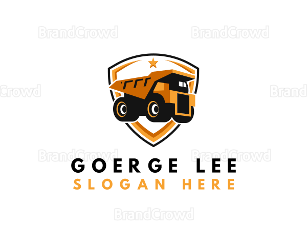 Logistics Dump Truck Logo
