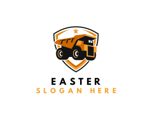 Logistics Dump Truck Logo