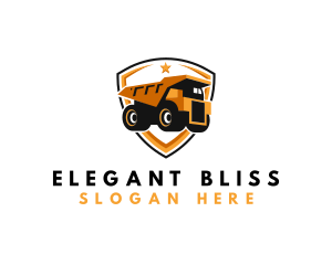 Logistics Dump Truck Logo