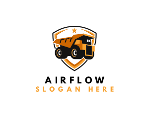 Logistics Dump Truck logo design