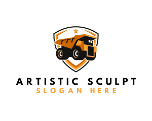 Logistics Dump Truck logo design