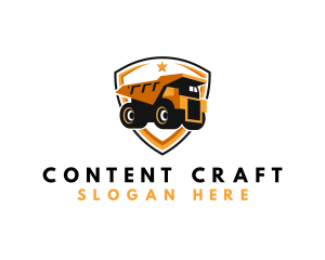 Logistics Dump Truck logo design