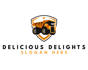 Logistics Dump Truck logo design