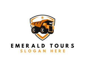 Logistics Dump Truck logo design