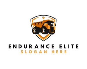 Logistics Dump Truck logo design