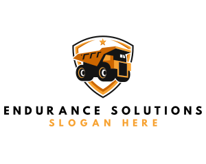 Logistics Dump Truck logo design