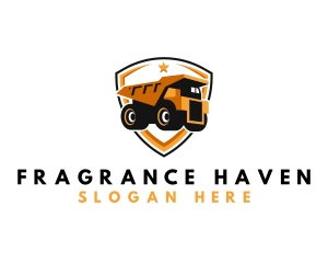 Logistics Dump Truck logo design