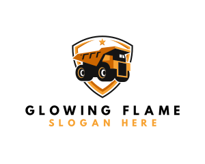 Logistics Dump Truck logo design