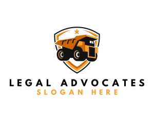 Truck - Logistics Dump Truck logo design