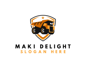 Logistics Dump Truck logo design