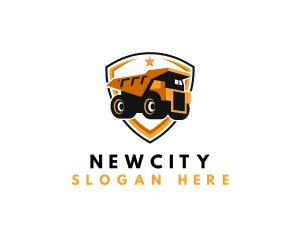 Logistics Dump Truck logo design