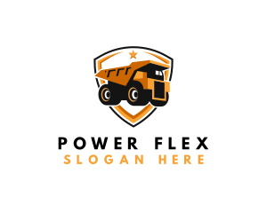 Logistics Dump Truck logo design