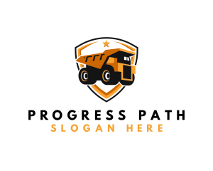 Logistics Dump Truck logo design