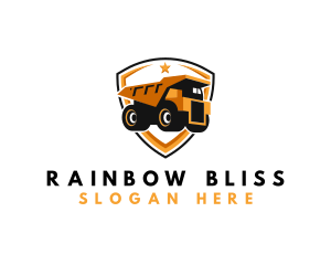 Logistics Dump Truck logo design