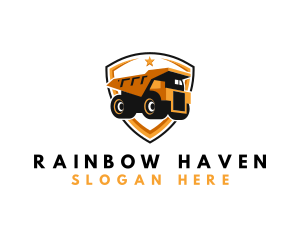 Logistics Dump Truck logo design