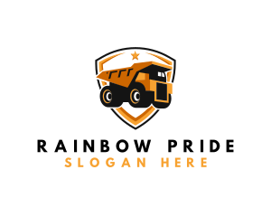 Logistics Dump Truck logo design