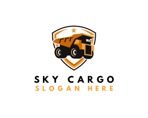 Logistics Dump Truck logo design