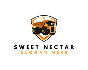 Logistics Dump Truck logo design