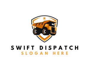 Dispatch - Logistics Dump Truck logo design