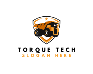 Logistics Dump Truck logo design