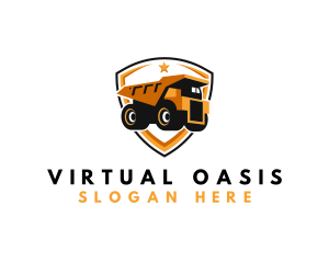 Logistics Dump Truck logo design