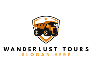 Logistics Dump Truck logo design