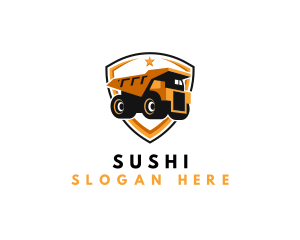 Logistics Dump Truck logo design