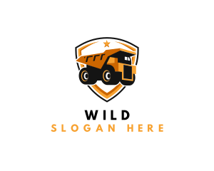 Logistics Dump Truck logo design