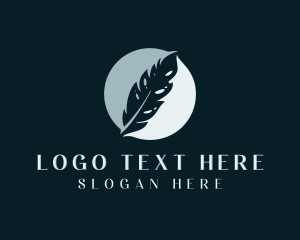Blogger - Feather Publishing Author logo design