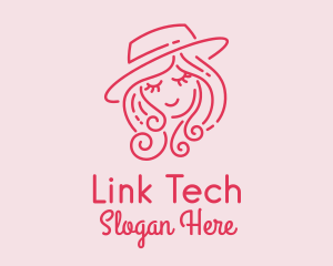 Pretty - Pretty Hat Lady logo design