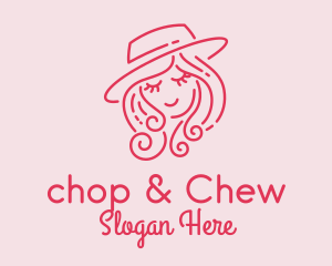 Fashion Accessories - Pretty Hat Lady logo design